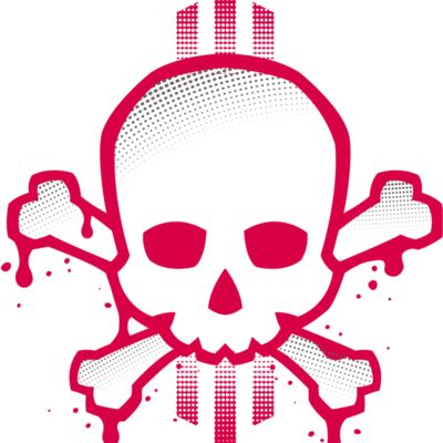 pink skull no black insert Thumbnail